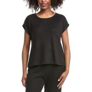 Natori Edit Womens  Eden Sleep Top, Black